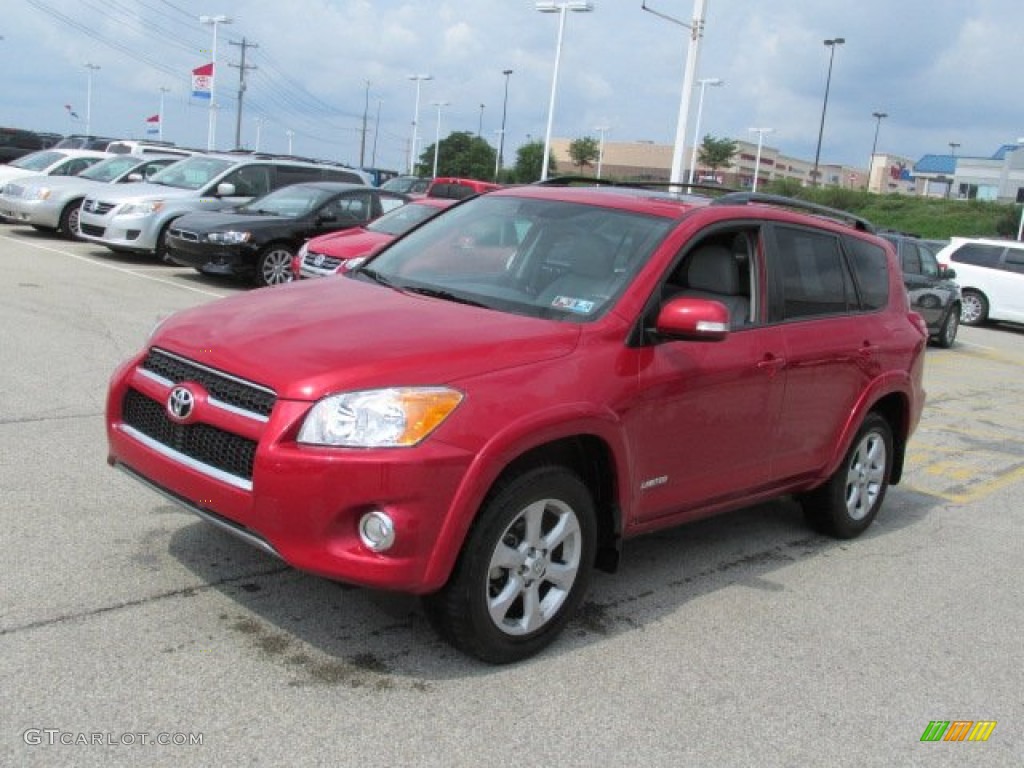 2011 RAV4 Limited 4WD - Barcelona Red Metallic / Ash photo #6