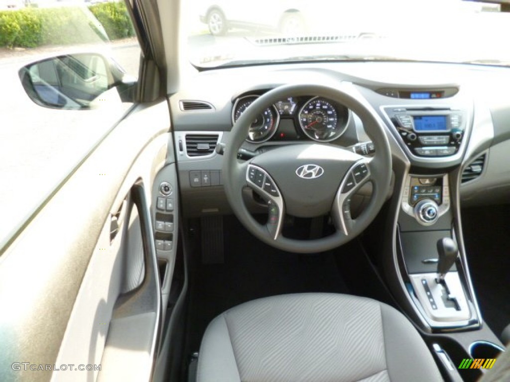 2013 Elantra GLS - Indigo Night / Gray photo #14