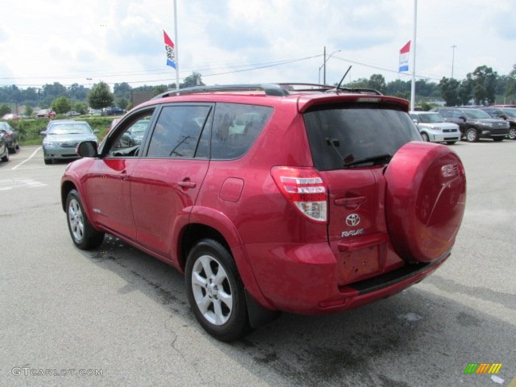 2011 RAV4 Limited 4WD - Barcelona Red Metallic / Ash photo #8