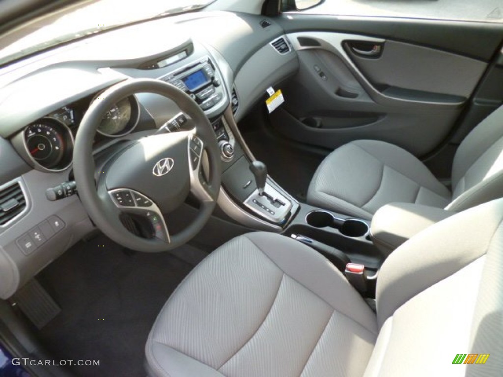2013 Elantra GLS - Indigo Night / Gray photo #16