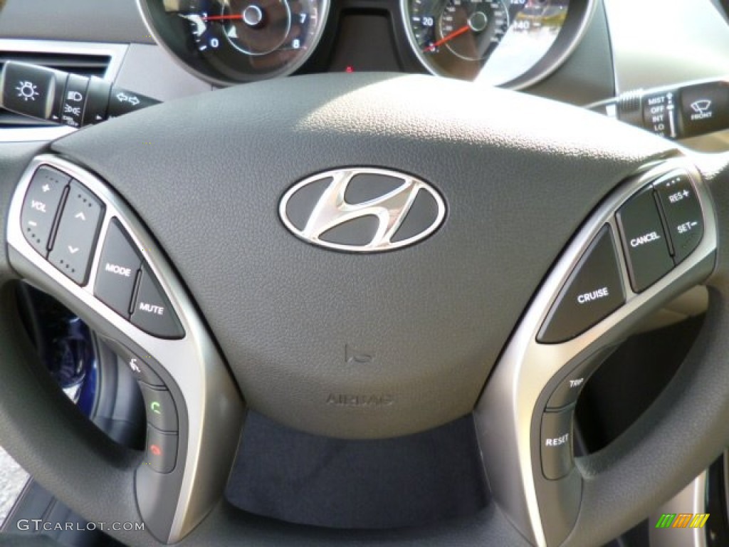 2013 Elantra GLS - Indigo Night / Gray photo #18