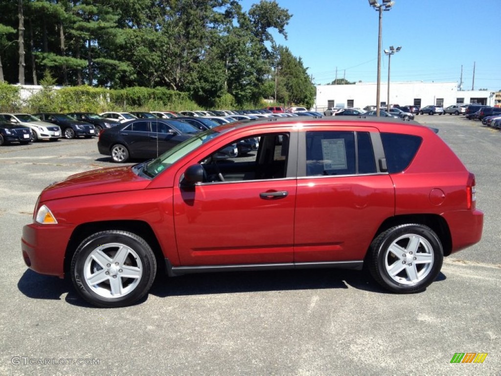 Inferno Red Crystal Pearlcoat 2007 Jeep Compass Sport Exterior Photo #84052064
