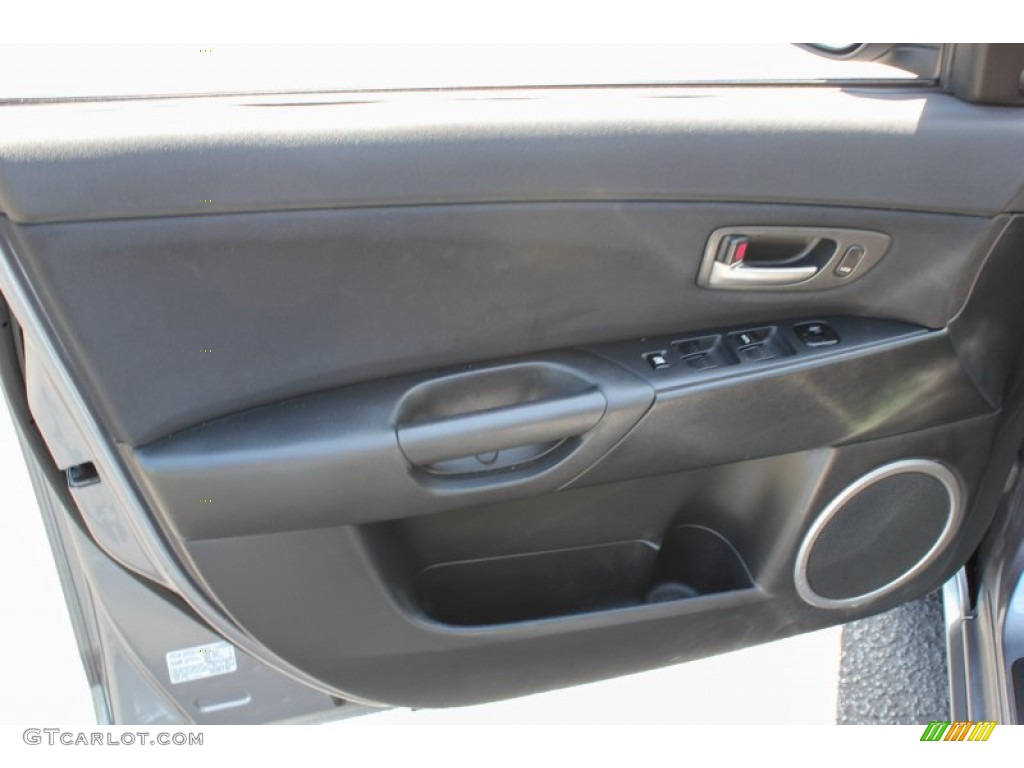 2004 MAZDA3 s Sedan - Titanium Gray Metallic / Black/Red photo #11
