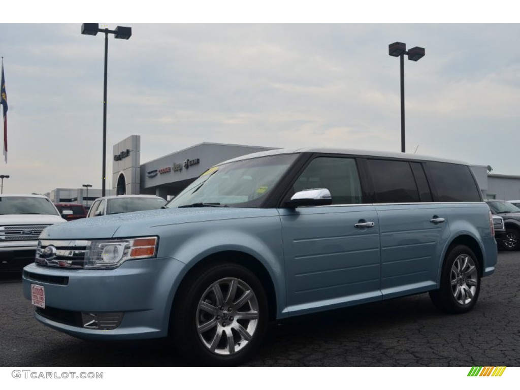 2009 Flex Limited - Light Ice Blue Metallic / Medium Light Stone photo #6