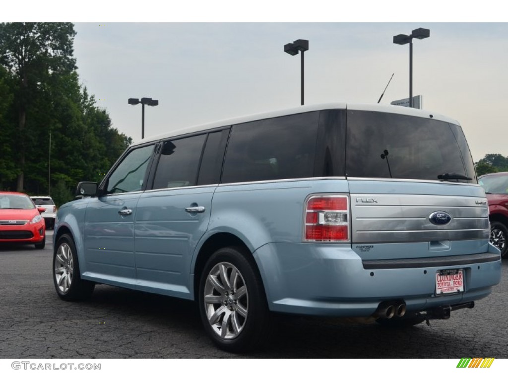2009 Flex Limited - Light Ice Blue Metallic / Medium Light Stone photo #31