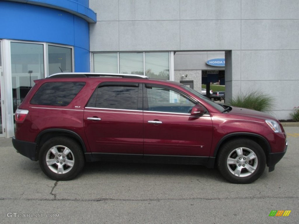 2009 Acadia SLT AWD - Red Jewel / Ebony photo #2