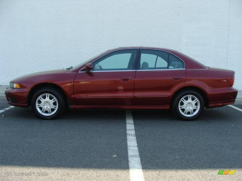 2003 Galant ES - Ultra Red Pearl / Gray photo #3