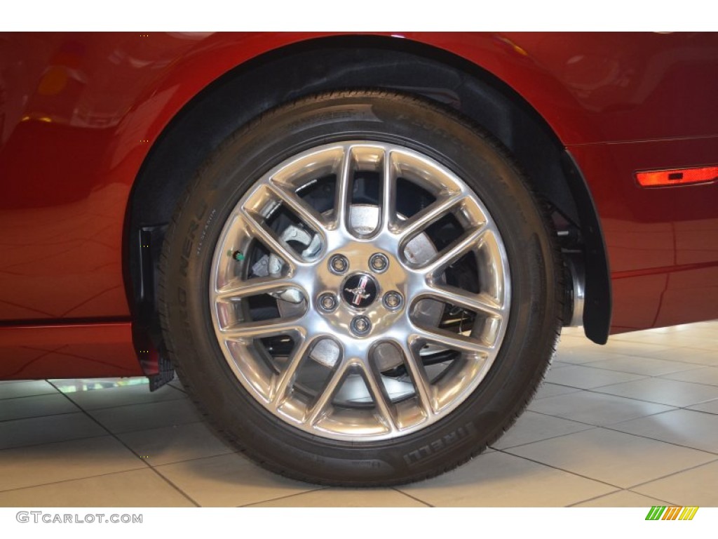 2014 Mustang V6 Premium Convertible - Ruby Red / Charcoal Black photo #9