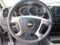Light Titanium/Ebony 2010 Chevrolet Silverado 1500 LT Crew Cab 4x4 Steering Wheel