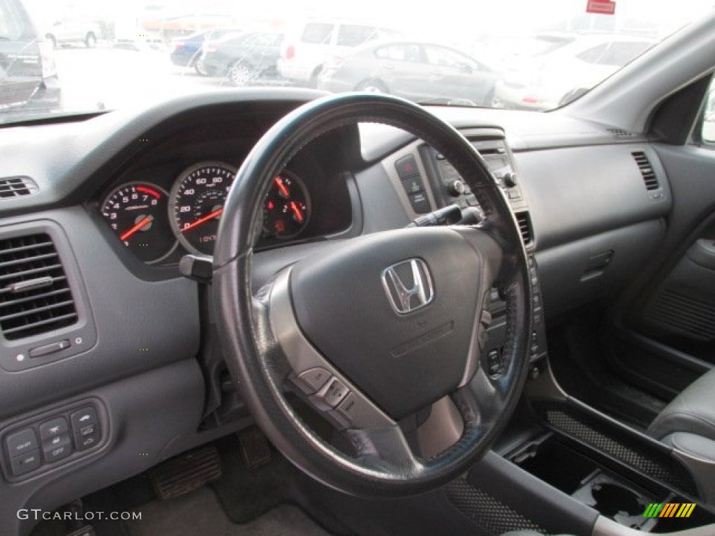 2006 Honda Pilot EX-L 4WD Gray Steering Wheel Photo #84055682