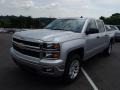 2014 Silver Ice Metallic Chevrolet Silverado 1500 LT Crew Cab 4x4  photo #2