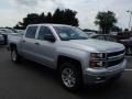 2014 Silver Ice Metallic Chevrolet Silverado 1500 LT Crew Cab 4x4  photo #4