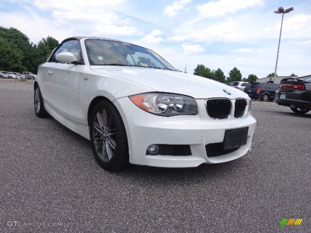 2009 1 Series 128i Convertible - Alpine White / Taupe photo #9