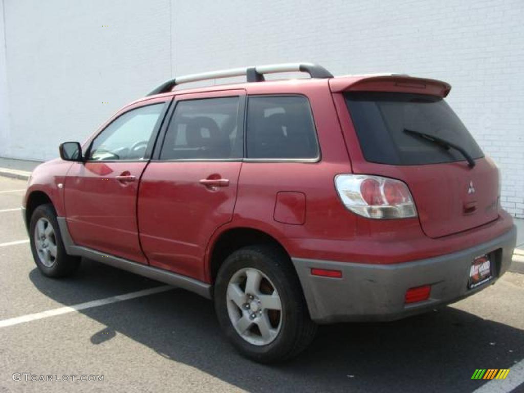 2003 Outlander XLS 4WD - Rio Red Pearl / Charcoal photo #4