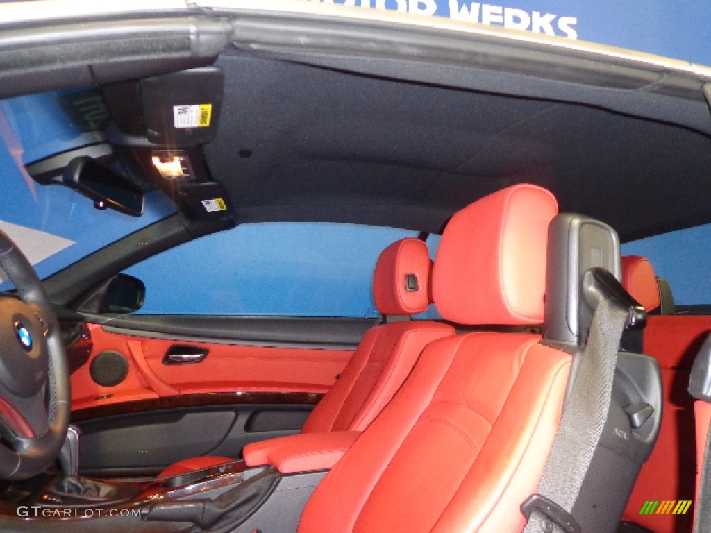 2011 3 Series 328i Convertible - Vermillion Red Metallic / Coral Red/Black Dakota Leather photo #23