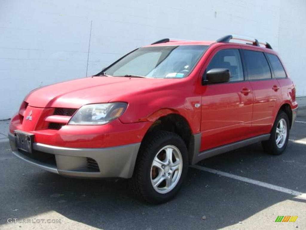 2003 Outlander LS - Rio Red Pearl / Charcoal photo #1