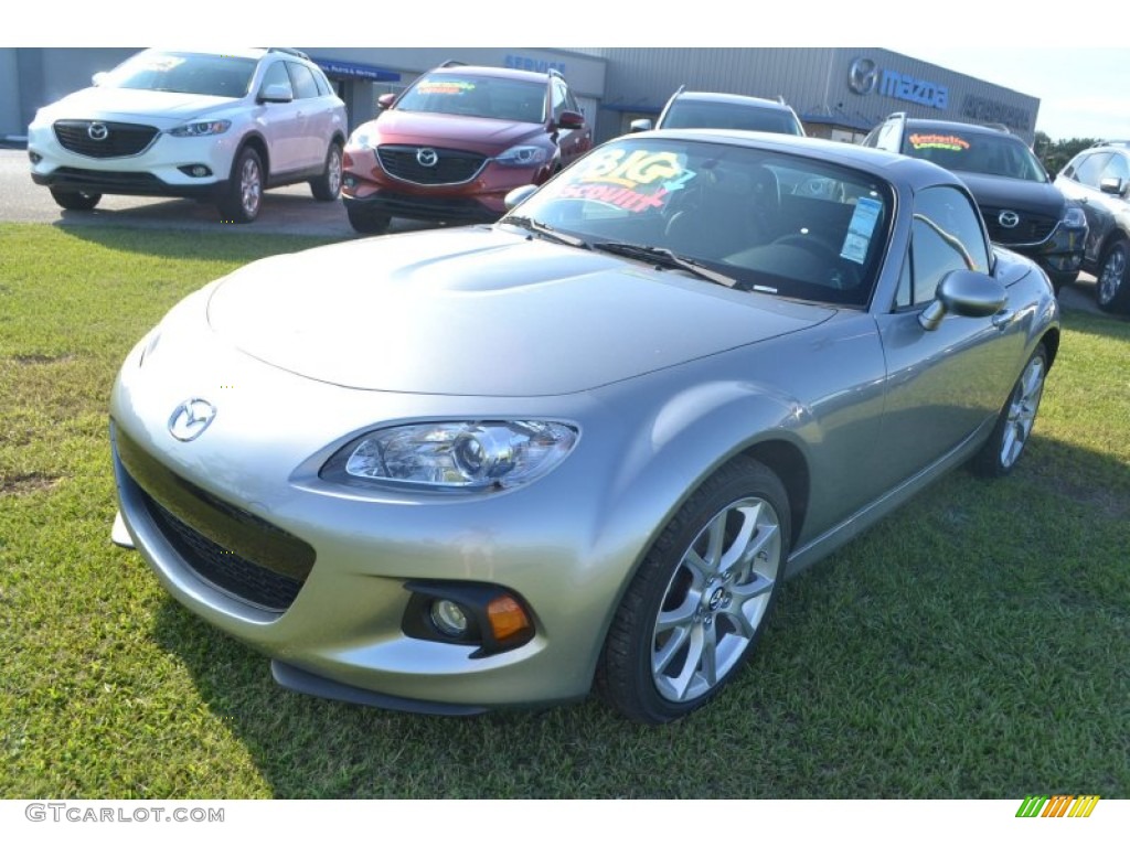 2013 MX-5 Miata Grand Touring Hard Top Roadster - Liquid Silver Metallic / Black photo #1