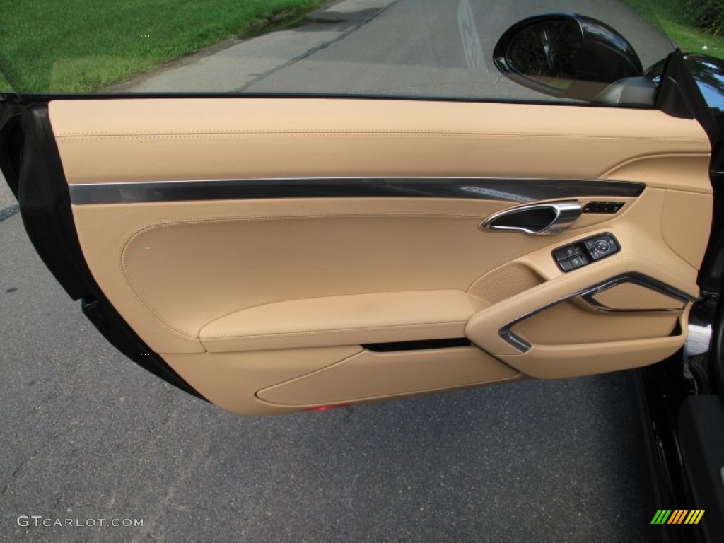 2013 Porsche 911 Carrera 4S Coupe Luxor Beige Door Panel Photo #84058253