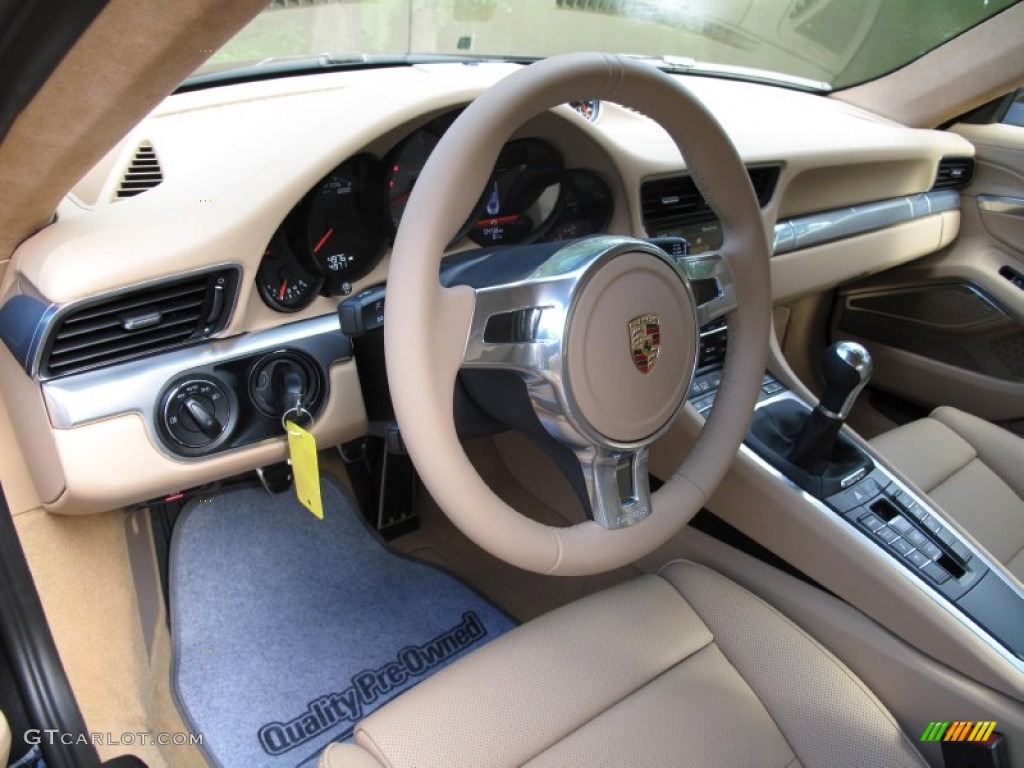 2013 Porsche 911 Carrera 4S Coupe Luxor Beige Dashboard Photo #84058385