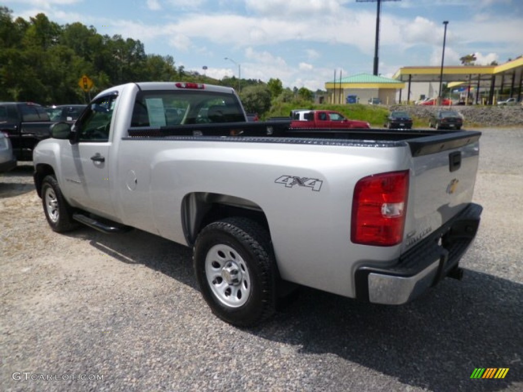 2011 Silverado 1500 Regular Cab 4x4 - Sheer Silver Metallic / Dark Titanium photo #5