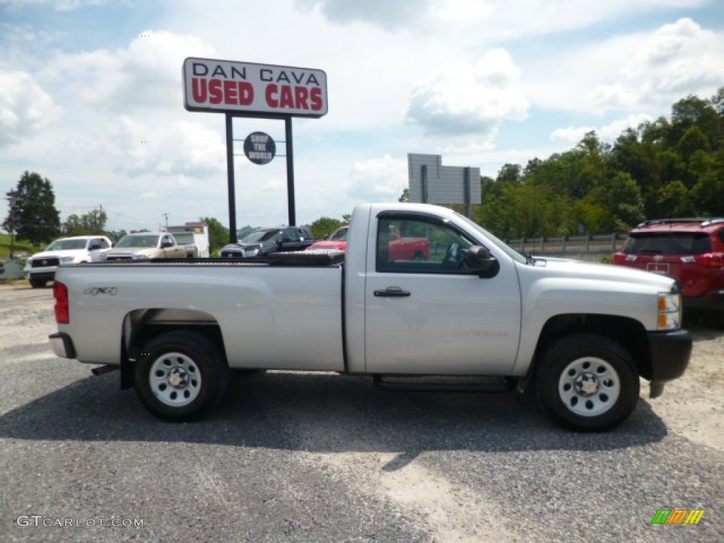 2011 Silverado 1500 Regular Cab 4x4 - Sheer Silver Metallic / Dark Titanium photo #8