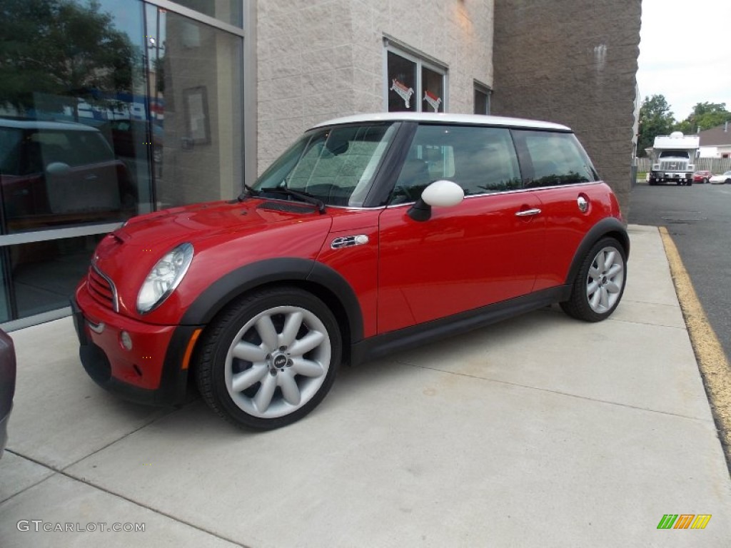 2005 Cooper S Hardtop - Chili Red / Black/Panther Black photo #1