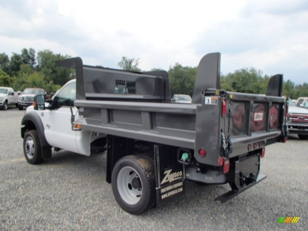 Oxford White 2013 Ford F550 Super Duty XL Regular Cab 4x4 Dump Truck Exterior Photo #84060218