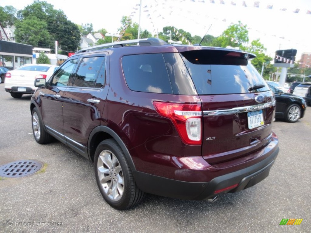 2011 Explorer XLT 4WD - Bordeaux Reserve Red Metallic / Charcoal Black photo #9