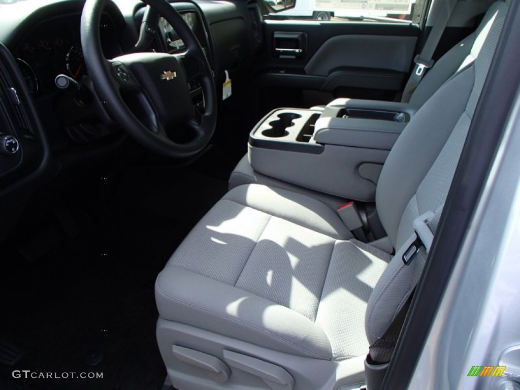 2014 Silverado 1500 WT Crew Cab - Silver Ice Metallic / Jet Black photo #2