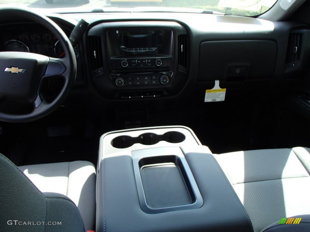 2014 Silverado 1500 WT Crew Cab - Silver Ice Metallic / Jet Black photo #3