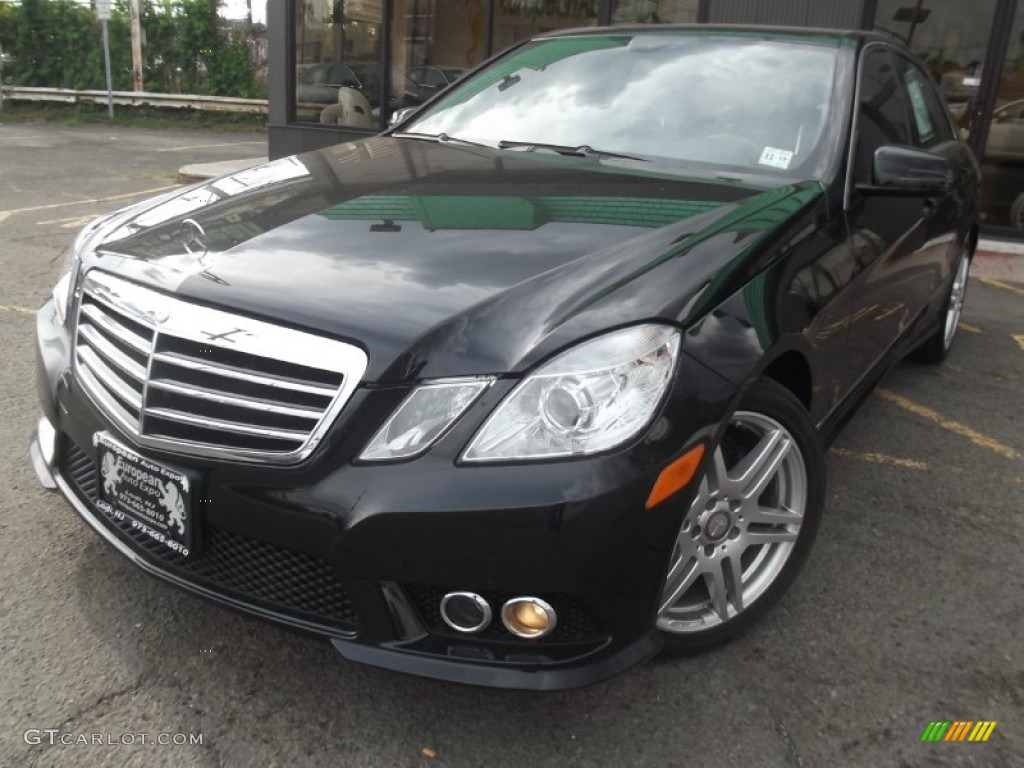 2010 E 350 4Matic Sedan - Black / Black photo #1