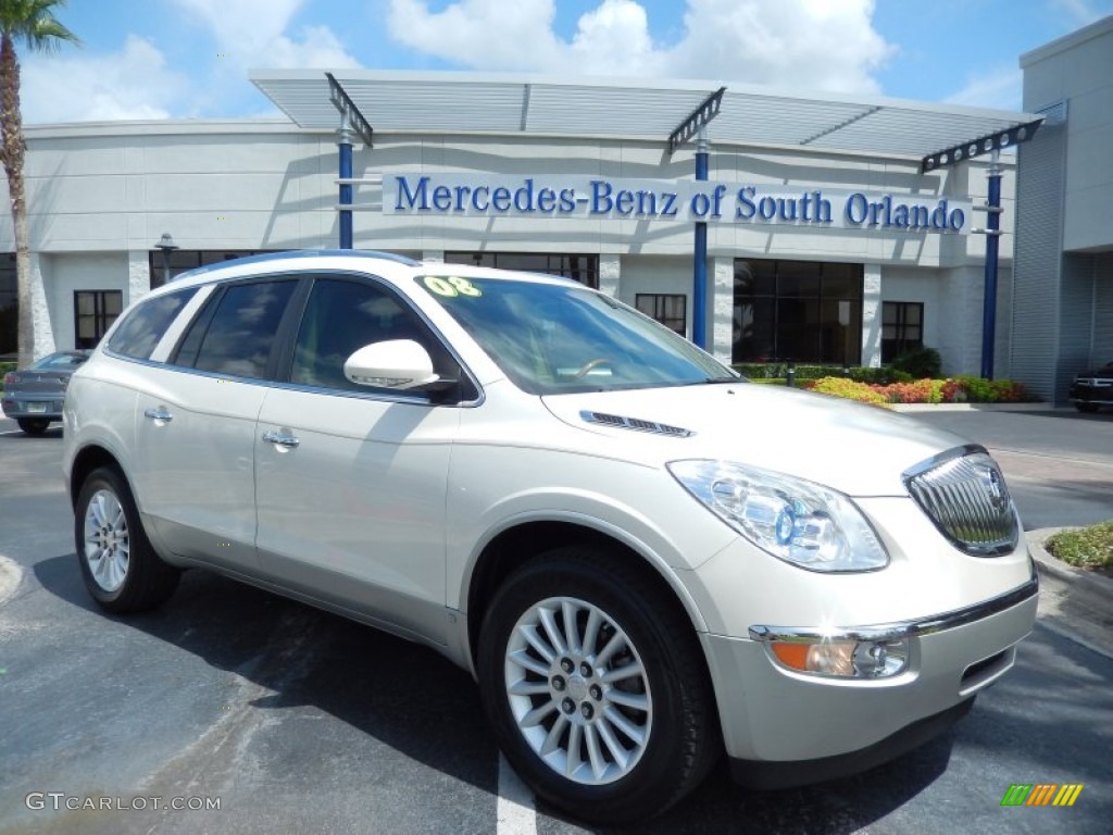 2008 Enclave CXL - White Opal / Cashmere/Cocoa photo #1