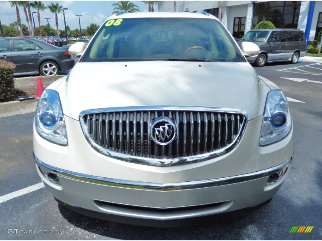 2008 Enclave CXL - White Opal / Cashmere/Cocoa photo #2