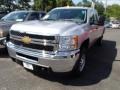 2013 Silver Ice Metallic Chevrolet Silverado 2500HD Work Truck Extended Cab 4x4  photo #1