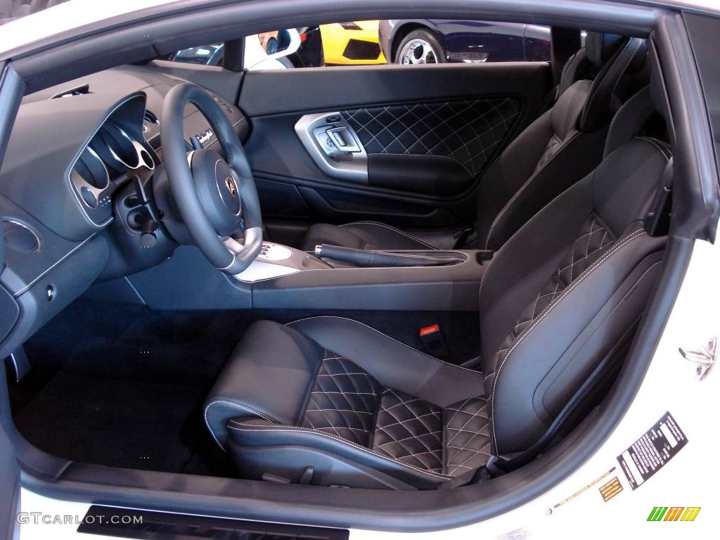 Nero Perseus Interior 2009 Lamborghini Gallardo LP560-4 Coupe Photo #840635