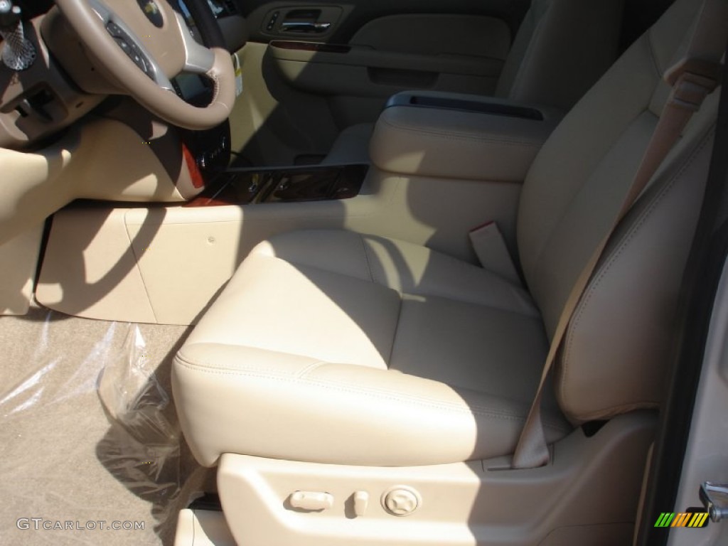 2013 Suburban LTZ 4x4 - White Diamond Tricoat / Light Cashmere/Dark Cashmere photo #2