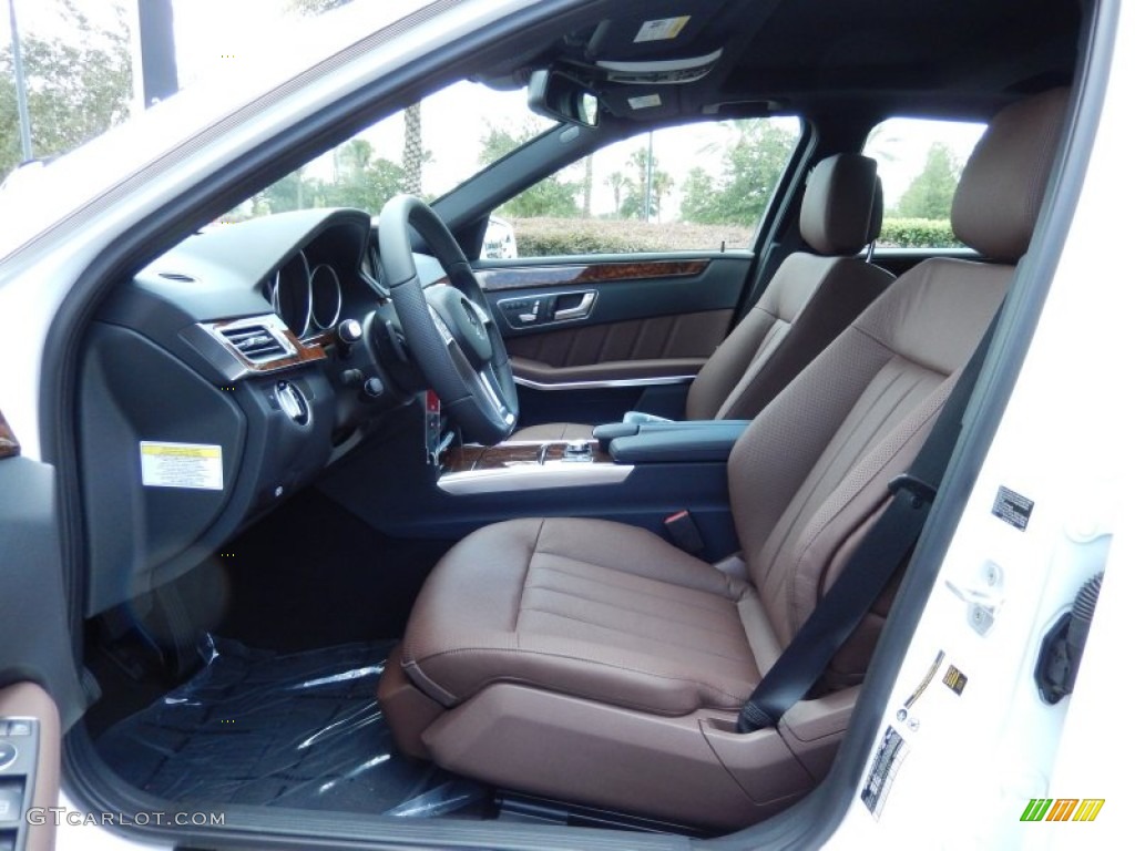 Chestnut Brown/Black Interior 2014 Mercedes-Benz E 350 Sport Sedan Photo #84064040