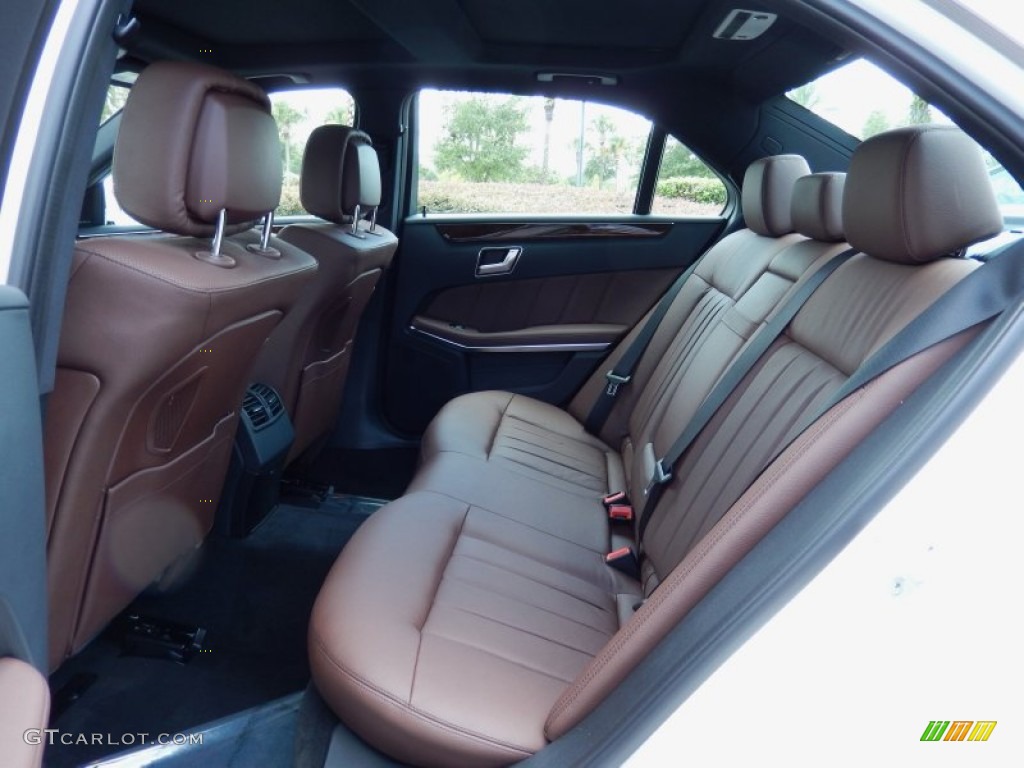Chestnut Brown/Black Interior 2014 Mercedes-Benz E 350 Sport Sedan Photo #84064064