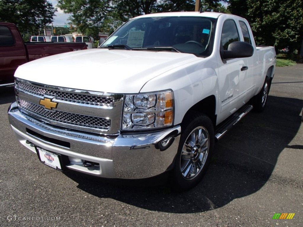 2013 Silverado 1500 LT Extended Cab 4x4 - Summit White / Ebony photo #1