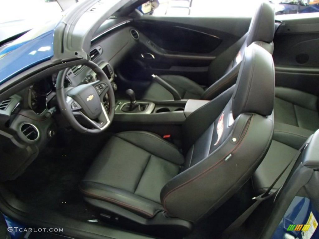 Black Interior 2013 Chevrolet Camaro SS Hot Wheels Special Edition Convertible Photo #84064403