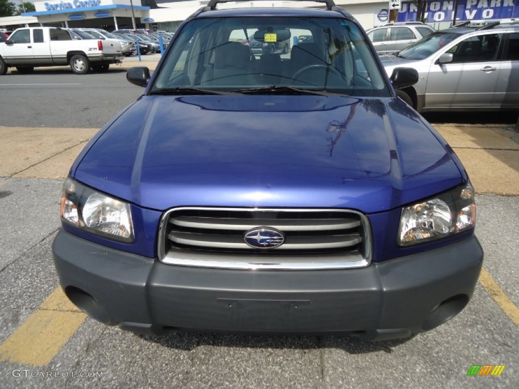 2003 Forester 2.5 X - Pacifica Blue Metallic / Gray photo #3