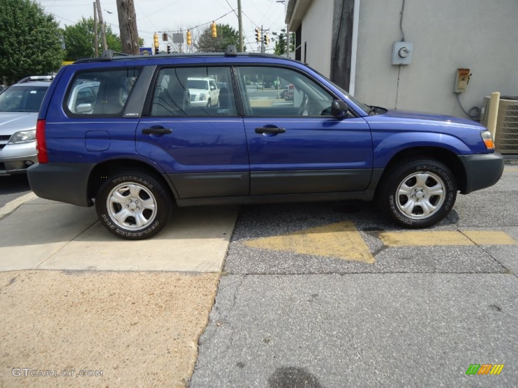 2003 Forester 2.5 X - Pacifica Blue Metallic / Gray photo #5