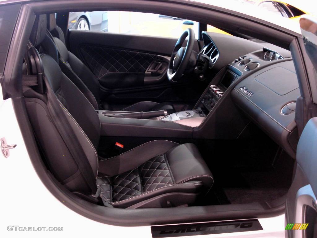 Nero Perseus Interior 2009 Lamborghini Gallardo LP560-4 Coupe Photo #840650