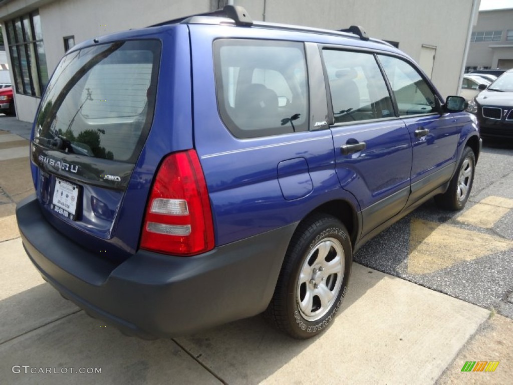 2003 Forester 2.5 X - Pacifica Blue Metallic / Gray photo #6
