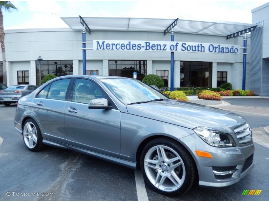 2013 C 250 Sport - Palladium Silver Metallic / Almond/Mocha photo #1