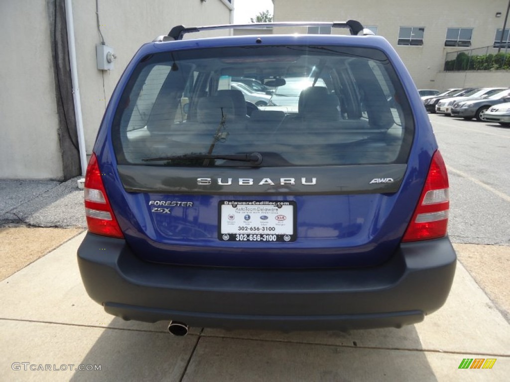 2003 Forester 2.5 X - Pacifica Blue Metallic / Gray photo #7