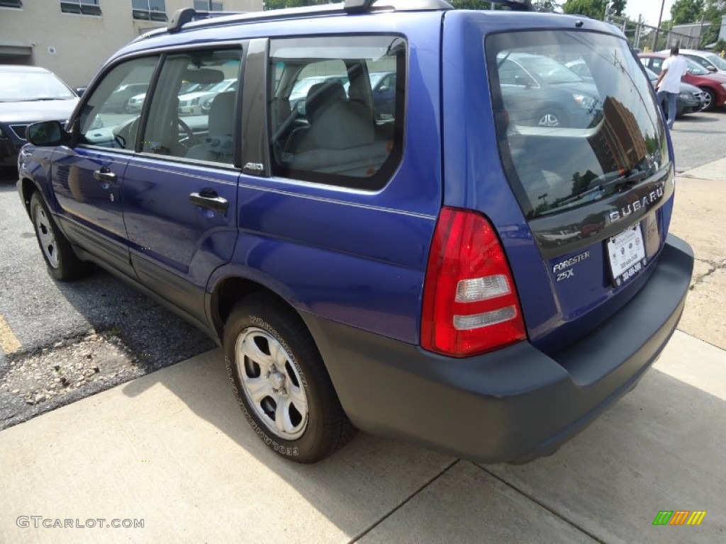 2003 Forester 2.5 X - Pacifica Blue Metallic / Gray photo #8