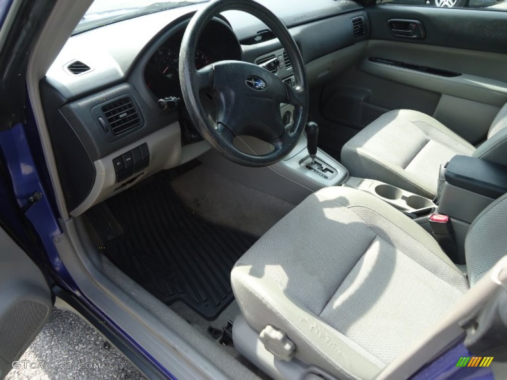 2003 Forester 2.5 X - Pacifica Blue Metallic / Gray photo #10