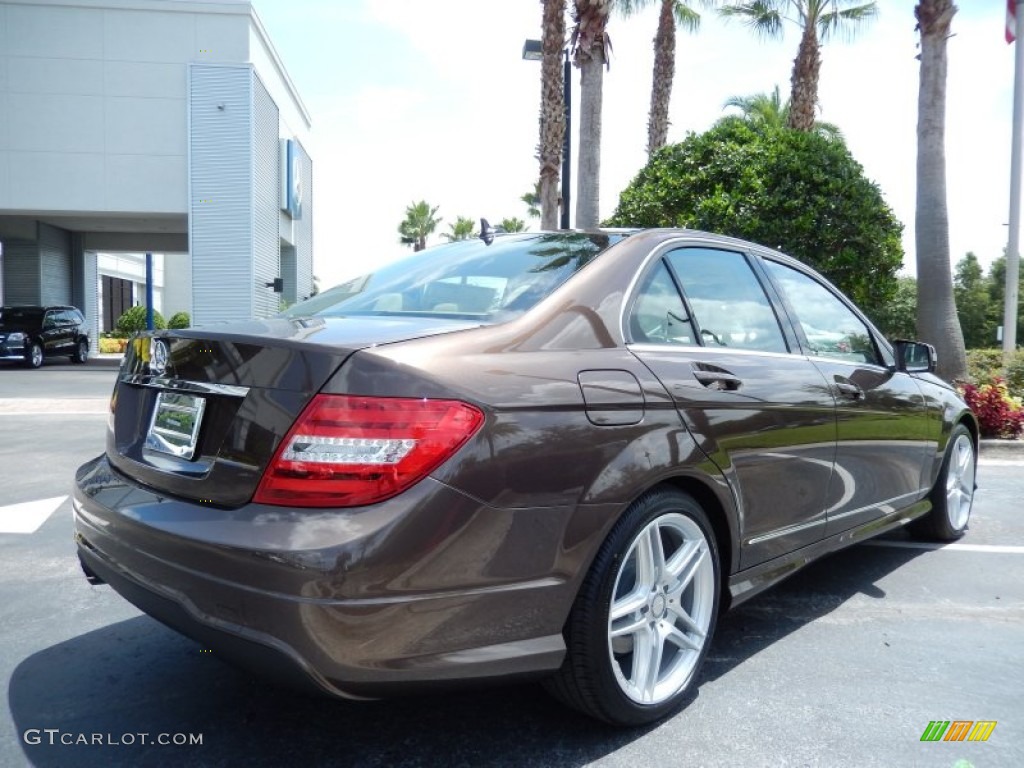 2013 C 250 Sport - Dolomite Brown Metallic / Almond/Mocha photo #3