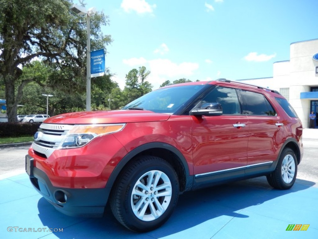 2011 Explorer XLT 4WD - Red Candy Metallic / Charcoal Black photo #1